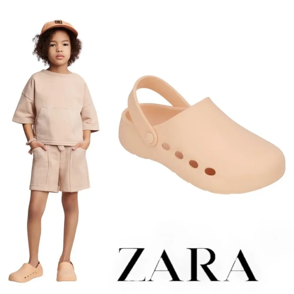 ZARA Kids | Orange | MONOCHROME RUBBERIZED CLOGS